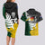 Personalised New Zealand Vs South Africa Rugby Couples Matching Long Sleeve Bodycon Dress and Hawaiian Shirt Rivals - Tribal Style LT7 - Polynesian Pride