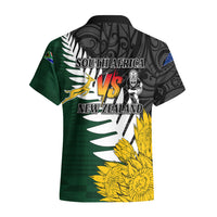Personalised New Zealand Vs South Africa Rugby Hawaiian Shirt Rivals - Tribal Style LT7 - Polynesian Pride