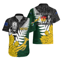Personalised New Zealand Vs South Africa Rugby Hawaiian Shirt Rivals - Tribal Style LT7 - Polynesian Pride