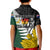 Personalised New Zealand Vs South Africa Rugby Kid Polo Shirt Rivals - Tribal Style LT7 - Polynesian Pride