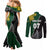 Personalised New Zealand Vs South Africa Rugby Couples Matching Mermaid Dress and Long Sleeve Button Shirts Rivals Dynamics LT7 - Polynesian Pride