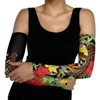 Mahalo Hawaii Ho'oponopono Pule Arm Sleeves Polynesian Pattern Cross LT7 - Polynesian Pride