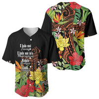 Mahalo Hawaii Ho'oponopono Pule Baseball Jersey Polynesian Pattern Cross LT7 - Polynesian Pride