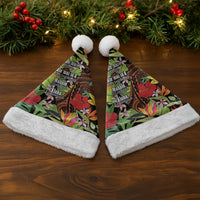 Mahalo Hawaii Ho'oponopono Pule Christmas Santa Hat Polynesian Pattern Cross