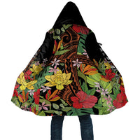 Mahalo Hawaii Ho'oponopono Pule Cloak Polynesian Pattern Cross LT7 Unisex Black - Polynesian Pride
