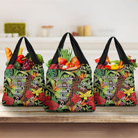Mahalo Hawaii Ho'oponopono Pule Grocery Bag Polynesian Pattern Cross LT7 3-pack One Size Black - Polynesian Pride