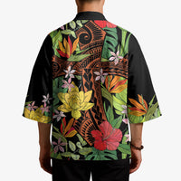 Mahalo Hawaii Ho'oponopono Pule Kimono Polynesian Pattern Cross LT7 - Polynesian Pride