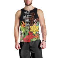 Mahalo Hawaii Ho'oponopono Pule Men Tank Top Polynesian Pattern Cross LT7 - Polynesian Pride