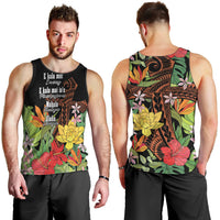 Mahalo Hawaii Ho'oponopono Pule Men Tank Top Polynesian Pattern Cross LT7 - Polynesian Pride