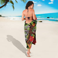 Mahalo Hawaii Ho'oponopono Pule Sarong Polynesian Pattern Cross LT7 - Polynesian Pride