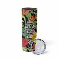Mahalo Hawaii Ho'oponopono Pule Skinny Tumbler Polynesian Pattern Cross LT7 - Polynesian Pride
