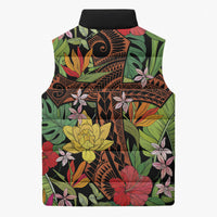 Mahalo Hawaii Ho'oponopono Pule Sleeveless Puffer Jacket Polynesian Pattern Cross LT7 - Polynesian Pride