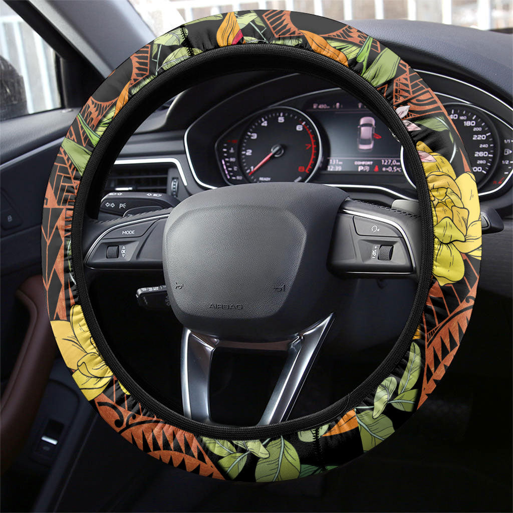 Mahalo Hawaii Ho'oponopono Pule Steering Wheel Cover Polynesian Pattern Cross LT7 - Polynesian Pride