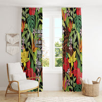 Mahalo Hawaii Ho'oponopono Pule Window Curtain Polynesian Pattern Cross LT7 - Polynesian Pride