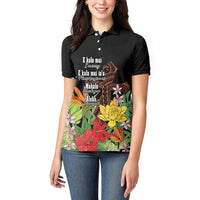 Mahalo Hawaii Ho'oponopono Pule Women Polo Shirt Polynesian Pattern Cross LT7 - Polynesian Pride