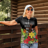 Mahalo Hawaii Ho'oponopono Pule Women Polo Shirt Polynesian Pattern Cross LT7 - Polynesian Pride