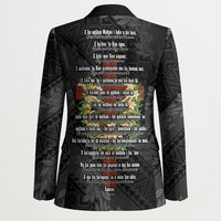 Hawaii ⁠Ka Pule a ka Haku Memorial Blazer Flower Lei Cross - Black