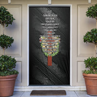 Hawaii Ka Pule a ka Haku Memorial Door Cover Flower Lei Cross - Black LT7 Black - Polynesian Pride