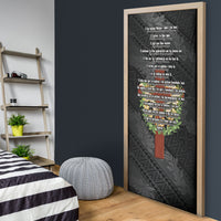 Hawaii Ka Pule a ka Haku Memorial Door Cover Flower Lei Cross - Black LT7 - Polynesian Pride