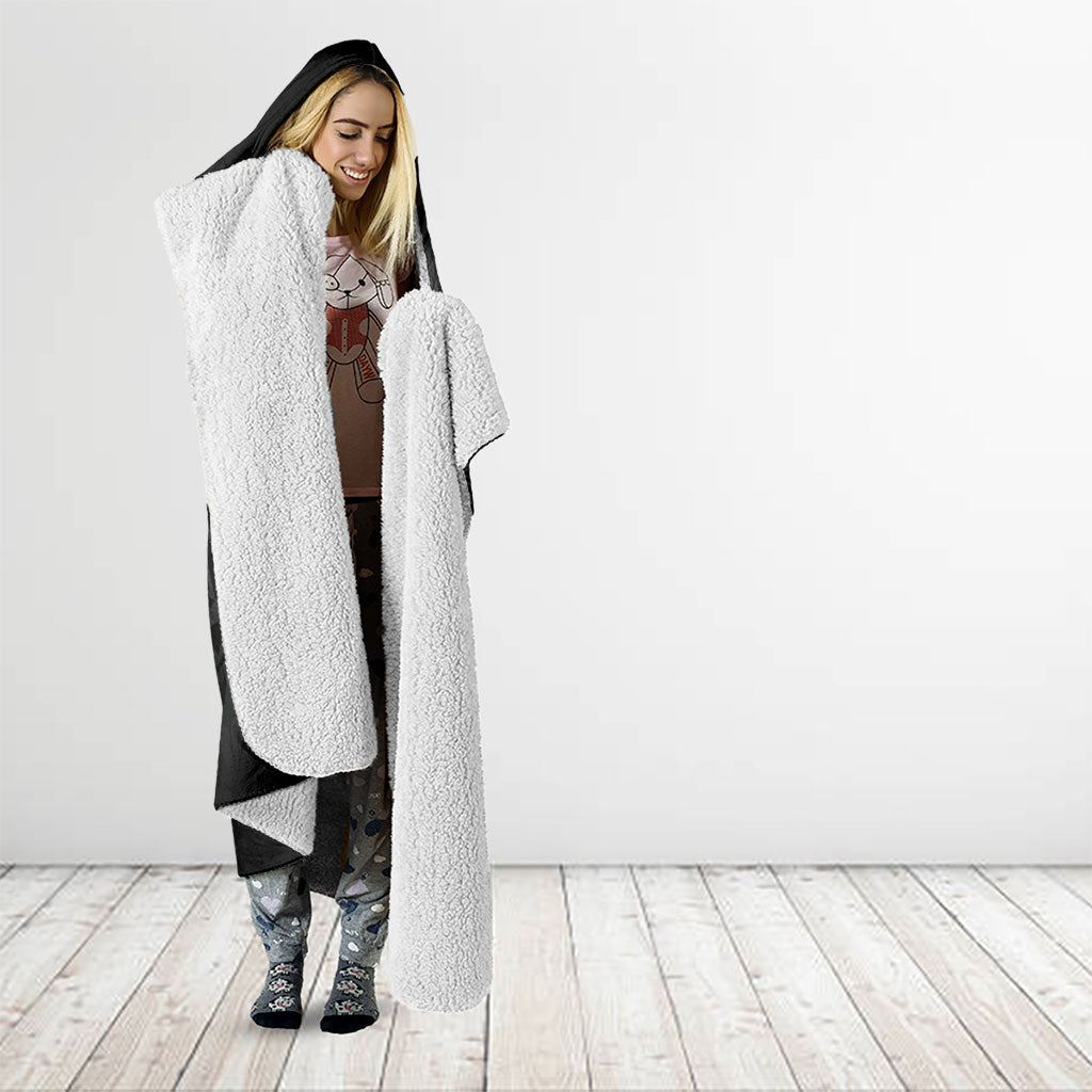 Hawaii Ka Pule a ka Haku Memorial Hooded Blanket Flower Lei Cross - Black LT7 - Polynesian Pride