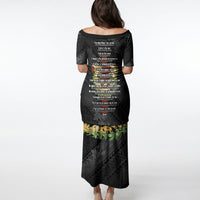 Hawaii Ka Pule a ka Haku Memorial Puletasi Flower Lei Cross - Black LT7 - Polynesian Pride