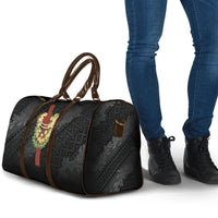 Hawaii Ka Pule a ka Haku Memorial Travel Bag Flower Lei Cross - Black LT7 - Polynesian Pride