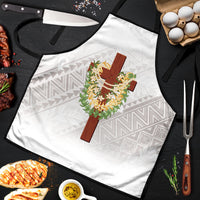 Hawaii Ka Pule a ka Haku Memorial Apron Flower Lei Cross - Ivory White LT7 Ivory - Polynesian Pride