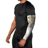 Hawaii Ka Pule a ka Haku Memorial Arm Sleeves Flower Lei Cross - Ivory White LT7 - Polynesian Pride