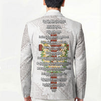Hawaii Ka Pule a ka Haku Memorial Blazer Flower Lei Cross - Ivory White LT7 - Polynesian Pride