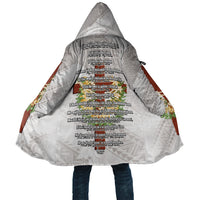 Hawaii ⁠Ka Pule a ka Haku Memorial Cloak Flower Lei Cross - Ivory White