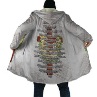 Hawaii ⁠Ka Pule a ka Haku Memorial Cloak Flower Lei Cross - Ivory White