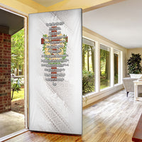 Hawaii Ka Pule a ka Haku Memorial Door Cover Flower Lei Cross - Ivory White LT7 - Polynesian Pride