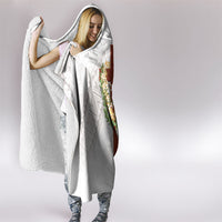 Hawaii Ka Pule a ka Haku Memorial Hooded Blanket Flower Lei Cross - Ivory White LT7 - Polynesian Pride
