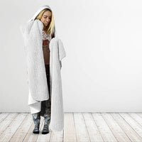 Hawaii Ka Pule a ka Haku Memorial Hooded Blanket Flower Lei Cross - Ivory White LT7 - Polynesian Pride