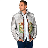 Hawaii Ka Pule a ka Haku Memorial Padded Jacket Flower Lei Cross - Ivory White LT7 - Polynesian Pride