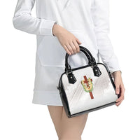 Hawaii Ka Pule a ka Haku Memorial Shoulder Handbag Flower Lei Cross - Ivory White LT7 - Polynesian Pride