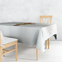 Hawaii Ka Pule a ka Haku Memorial Tablecloth Flower Lei Cross - Ivory White LT7 - Polynesian Pride