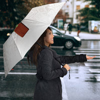 Hawaii ⁠Ka Pule a ka Haku Memorial Umbrella Flower Lei Cross - Ivory White