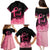 Polynesian Family Matching Puletasi Dress and Hawaiian Shirt Plumeria Breast Cancer Awareness Survivor Ribbon Pink LT7 - Polynesian Pride