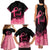 Polynesian Family Matching Tank Maxi Dress and Hawaiian Shirt Plumeria Breast Cancer Awareness Survivor Ribbon Pink LT7 - Polynesian Pride