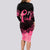 Polynesian Long Sleeve Bodycon Dress Plumeria Breast Cancer Awareness Survivor Ribbon Pink LT7 - Polynesian Pride