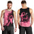 Polynesian Men Tank Top Plumeria Breast Cancer Awareness Survivor Ribbon Pink LT7 - Polynesian Pride