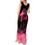 Polynesian Tank Maxi Dress Plumeria Breast Cancer Awareness Survivor Ribbon Pink LT7 - Polynesian Pride