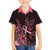 Polynesian Family Matching Mermaid Dress and Hawaiian Shirt Breast Cancer RIbbon Butterfly Mix Plumeria Curves Pink LT7 Son's Shirt Black Pink - Polynesian Pride