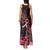 Polynesian Tank Maxi Dress Breast Cancer RIbbon Butterfly Mix Plumeria Curves Pink LT7 - Polynesian Pride