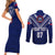 Personalised Samoa Rugby Couples Matching Short Sleeve Bodycon Dress and Long Sleeve Button Shirts World Cup 2023 Siamupini Siva Tau LT7 - Polynesian Pride