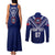 Personalised Samoa Rugby Couples Matching Tank Maxi Dress and Long Sleeve Button Shirts World Cup 2023 Siamupini Siva Tau LT7 - Polynesian Pride