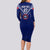 Personalised Samoa Rugby Long Sleeve Bodycon Dress World Cup 2023 Siamupini Siva Tau LT7 - Polynesian Pride