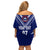 Personalised Samoa Rugby Off Shoulder Short Dress World Cup 2023 Siamupini Siva Tau LT7 - Polynesian Pride