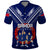 Personalised Samoa Rugby Polo Shirt World Cup 2023 Siamupini Siva Tau LT7 Blue - Polynesian Pride